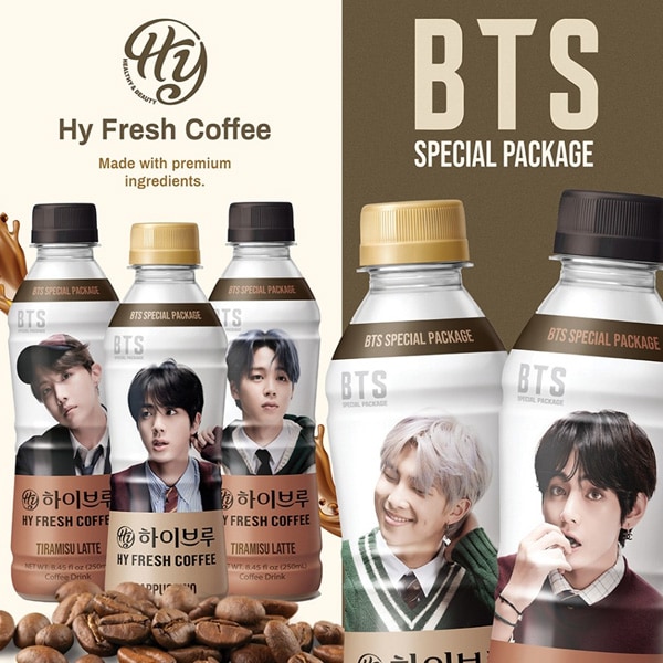 [HY] ハイブリュー コーヒー BTSスペシャルパッケージ 1本 / 250ml カプチーノ ティラミスラテ 韓国コーヒー Halal coffee Hybrew ランダム発送