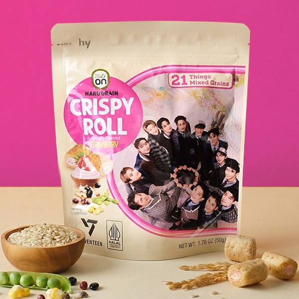 HY] クリスピーロール いちご味 / 50g SEVENTEEN パッケージ