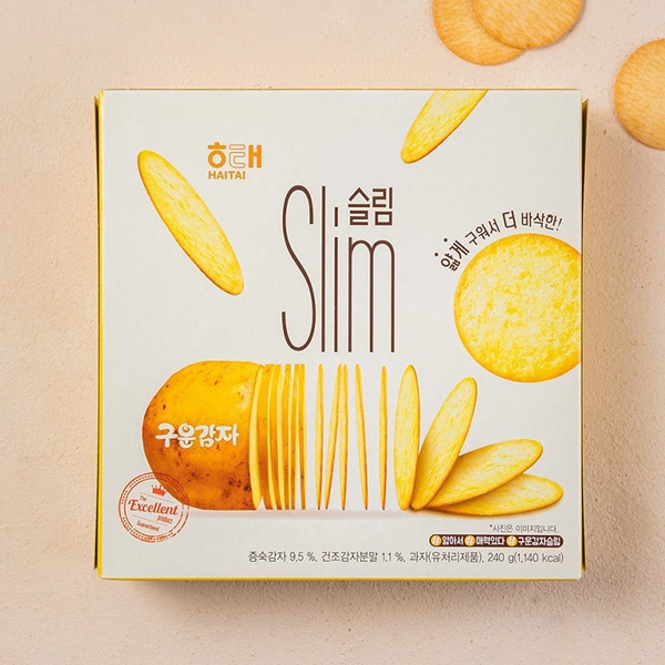 [ヘテ] クウンカムジャスリム Slim / 240g ポテトチップス じゃがいも お菓子 おつまみ 韓国スナック 韓国お菓子