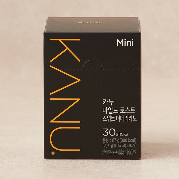 [東西] マキシム ミニ マイルドロースト スウィートアメリカーノ / 87g(2.9g×30包入) Maxim KANU ミディアムローストのコーヒー豆 韓国コーヒー 微糖 お茶