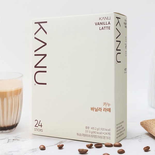 [東西] マキシム KANU カヌバニララテ / 415.2g (17.3g×24包)  Maxim インスタントコーヒー カヌ バニラ ラッテ 韓国コーヒー