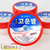 コウンバル フットクリーム モイスチャー 赤色 4個セット / 110g×4個 フットケア エミューオイル かかと 保湿 角質ケア 3WB 韓国コスメ