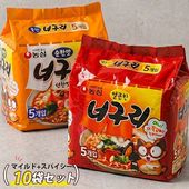 [農心] ノグリラーメン マイルド味5袋+スパイシー味5袋 セット / 120g×10袋 日本バージョン 韓国ラーメン ノグリ マルチパック
