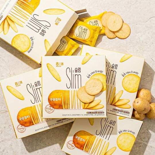 [ヘテ] クウンカムジャスリム Slim 5個セット / 240g×5個 ポテトチップス じゃがいも お菓子 おつまみ 韓国スナック 韓国お菓子