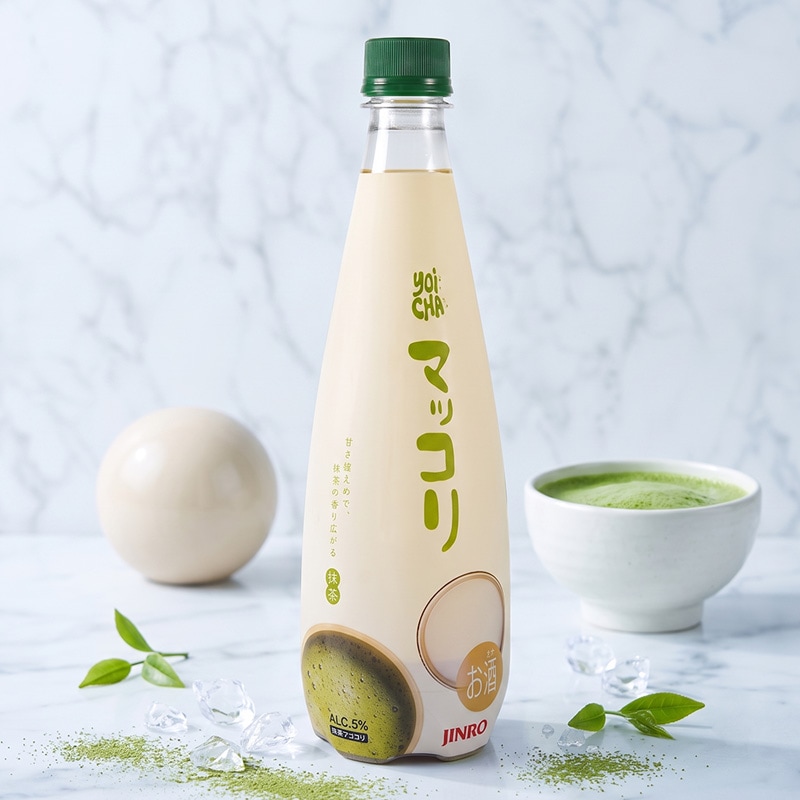 [眞露] JINRO YOICHA マッコリ 抹茶 / 650ml 抹茶味 韓国酒 にごり酒 抹茶風味 甘さ控えめ 低アルコール 乳酸菌を育てる まっこり