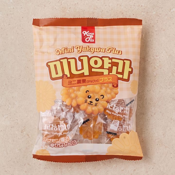[KorePla] ミニヤッカ ミニ薬菓プラス / 120g 個包装 薬菓 mini ヤッカ 伝統菓子 韓国伝統お菓子 シナモンの香り 香ばしい風味 韓国デザート