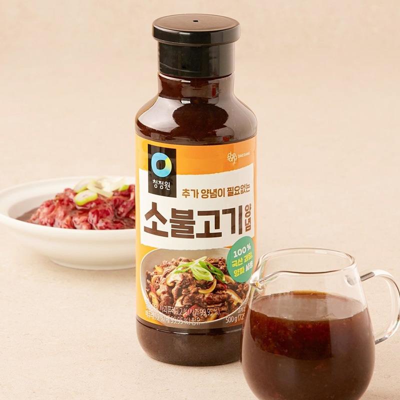 [清浄園] 牛プルコギタレ 甘口 / 500g BBQ 牛肉 ブルコギ ソース たれ 炒め物 焼肉 韓国調味料 韓国料理 韓国食材 韓国食品