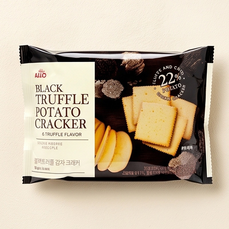 [ALLO] ブラックトリュフ ジャガイモ クラッカー / 88g カムジャ クラッカー じゃがいも おつまみ POTATO CRACKER 韓国スナック 韓国お菓子
