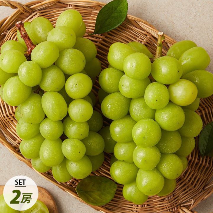 山梨県産 シャインマスカット JAフルーツ 大粒 秀品 / 2房セット 山梨