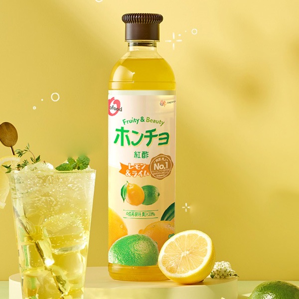 大象] 紅酢 ホンチョ レモン&ライム / 1BOX(900ml×12本） レモン