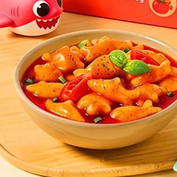 農心] ベイビーシャーク トッポギ マイルド味 魚やサメ形の餅 / 230g