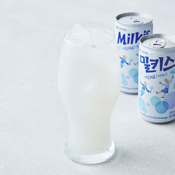 ロッテ] LOTTE ミルキス/250ml(缶）Milkis 乳性炭酸飲料 韓国