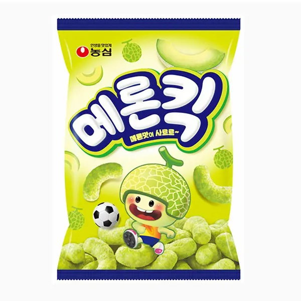 農心] メロンキック メロンのお菓子 / 60g コーンスナック 韓国
