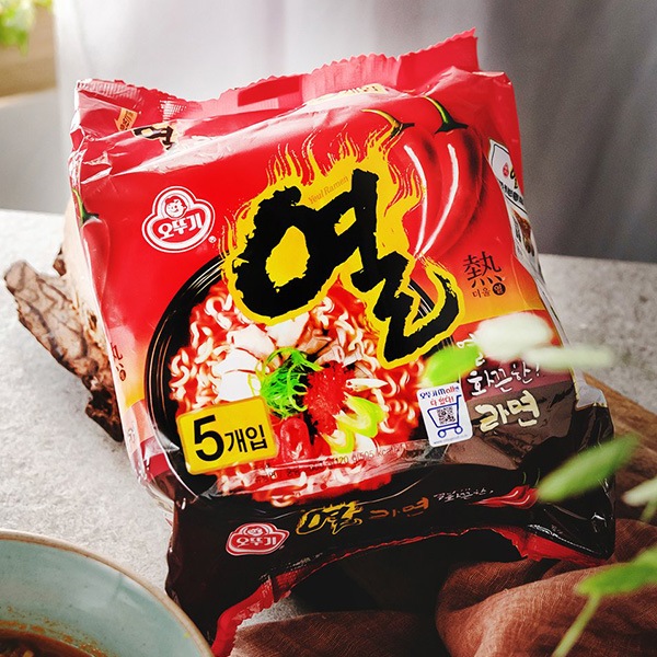 オットギ] ヨル(熱)ラーメン / マルチパック120g×5個入り 韓国ラーメン 