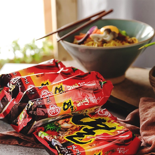 オットギ] ヨル(熱)ラーメン / マルチパック120g×5個入り 韓国ラーメン 