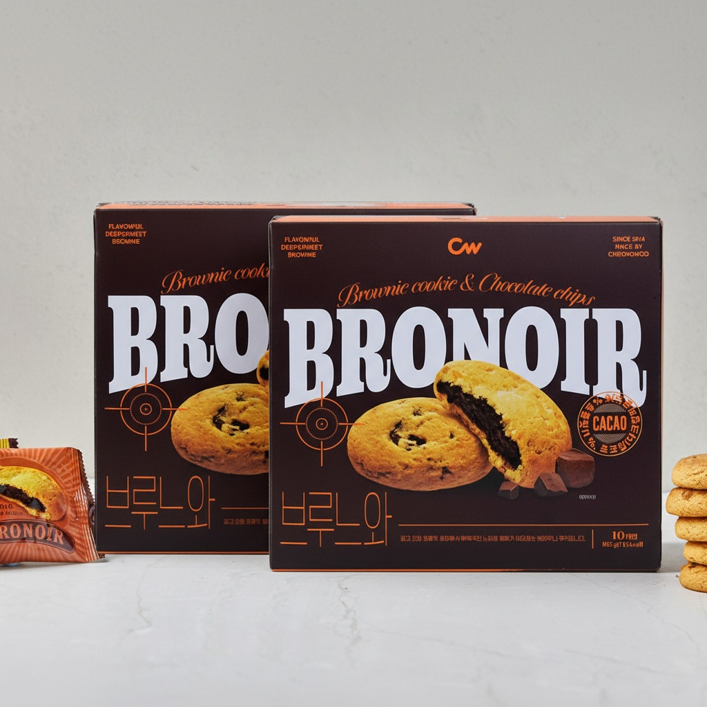 CW] ブルヌア ブラウニー チョコチップクッキー / 198g(12個入 個別