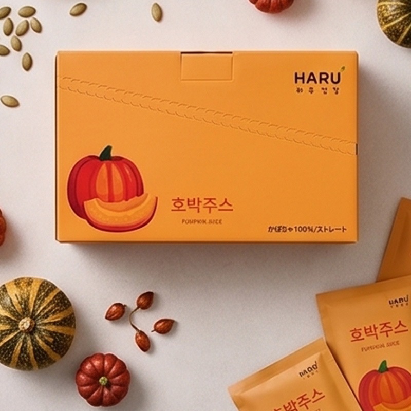 韓国 かぼちゃジュース 100% 40包 / 2BOX(100ml×40個) 韓国産 カボジャ