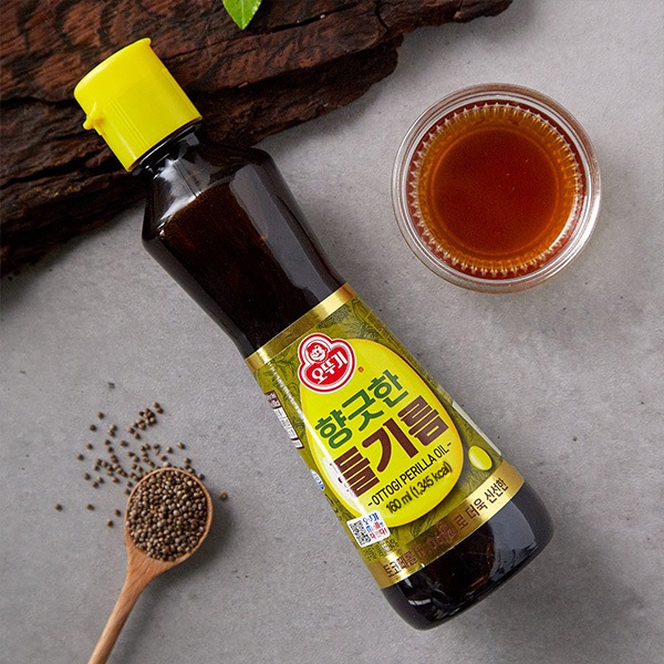 オットギ] エゴマ油 えごま油 4本セット / 160ml×4本 韓国調味料 調味