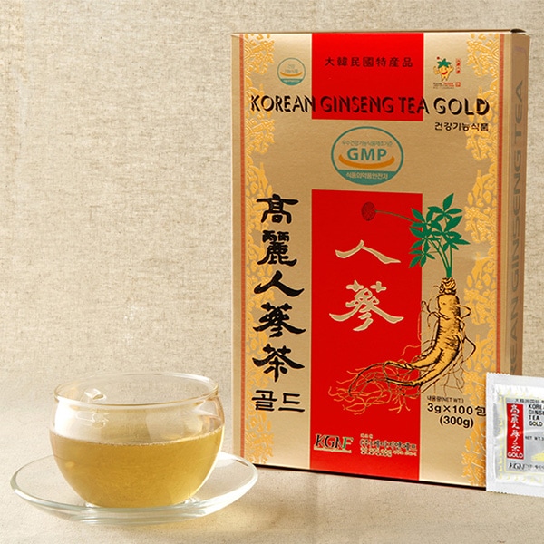 韓国紅参茶 Qoo10] 高麗人参 紅参茶 3g 100包 2箱 : 食品