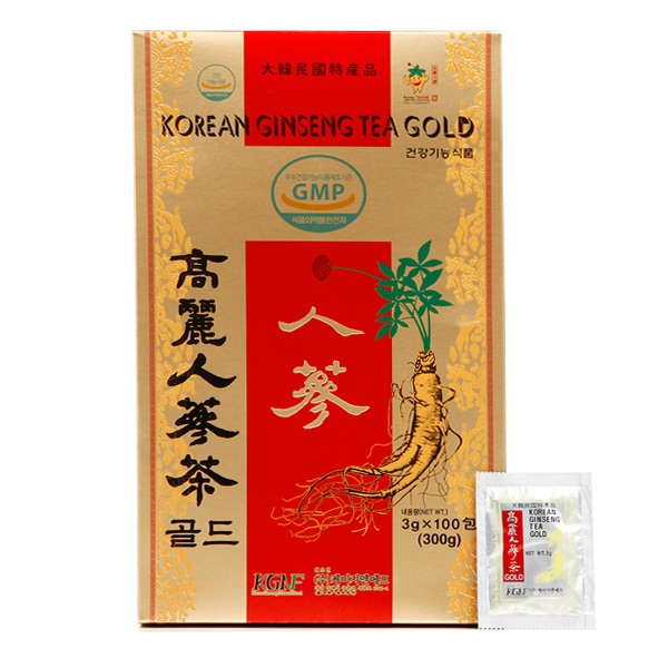 高麗人参茶 GOLD / 100包(紙箱) 粉末茶 健康茶 伝統茶 韓国お茶