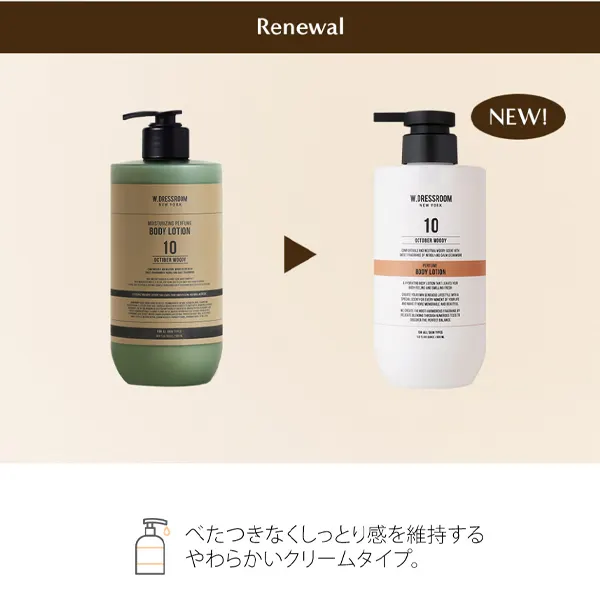 W.DRESSROOM] モイスチャライジングパフュームボディローション