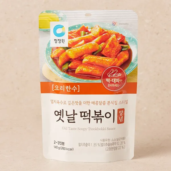 清浄園] 昔ながらの甘辛い トッポキソース 5個セット / (140g×5個) 2-3