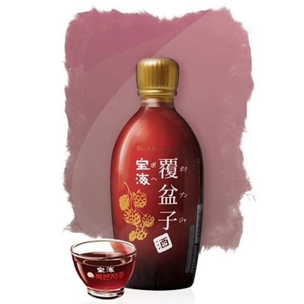 宝海] 覆盆子 ボヘ ボクブンジャ酒 / 375ml 15% クマイチゴ酒 トックリ