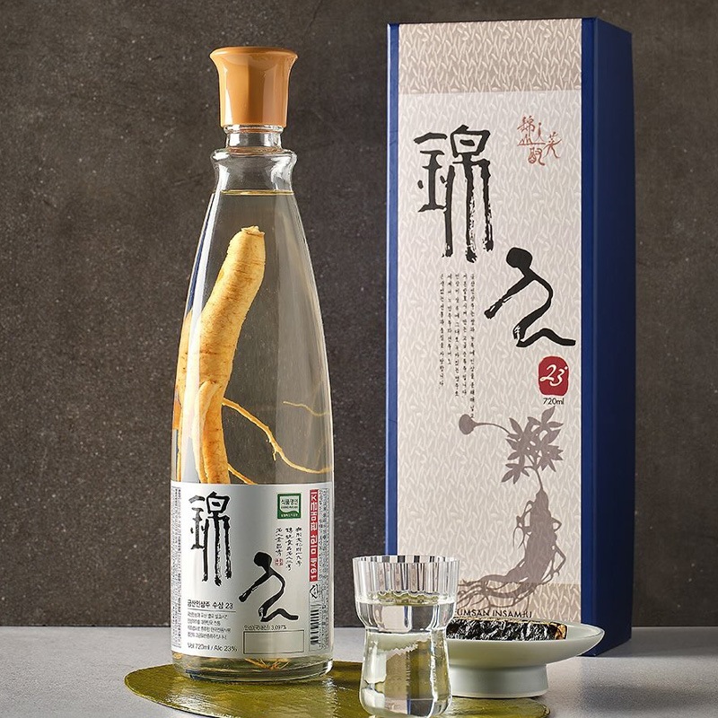 錦山] 人参酒 高麗人参酒 ギフト用 / 720ml 23度 クムサン 人参酒 発酵