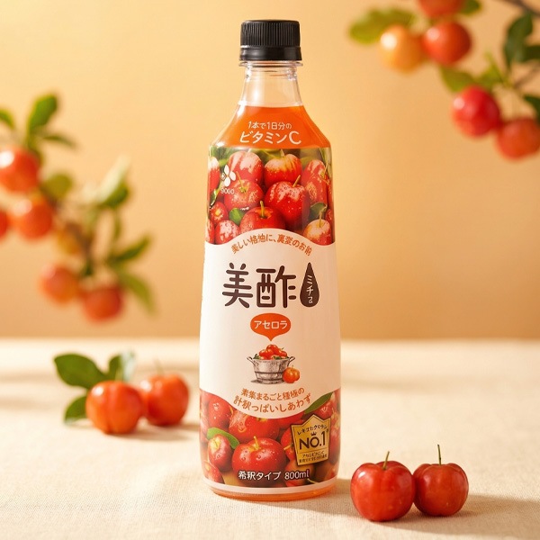 CJ] 美酢 アセロラ ミチョ 4本セット / 800ml×4個 新味 アセロラ