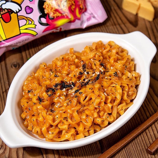 三養] カルボブルダック炒め麺 カップ麺/ カップ(小)80g カルボナーラ