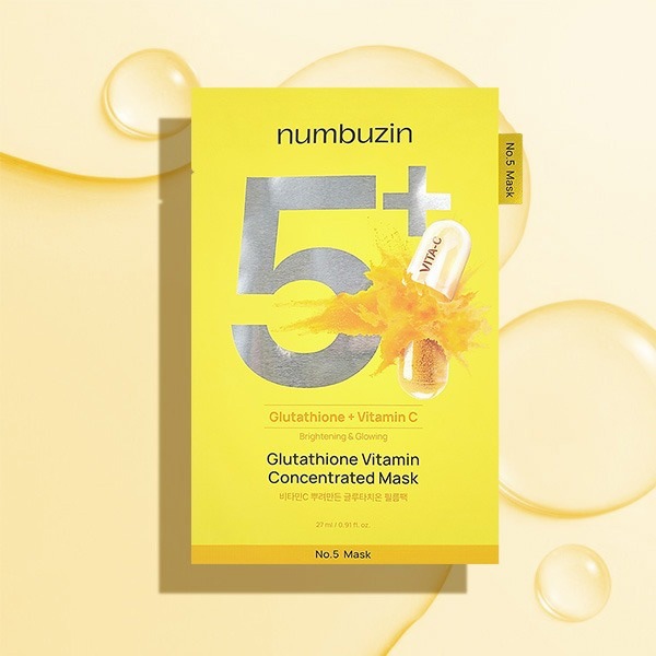 プランエス　numbuzin No.5 グルタチオンビタミンマスク numbuzin] ナンバーズイン 5番 白玉グルタチオンCふりかけマスク