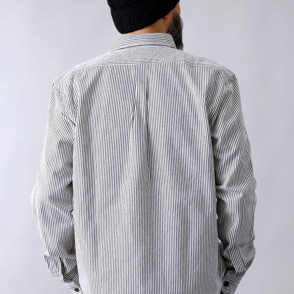 85-86FW ヒッコリーシャツ BLUEPORT】HICKORY WORK SHIRT ヒッコリーワークシャツ｜アメカジ
