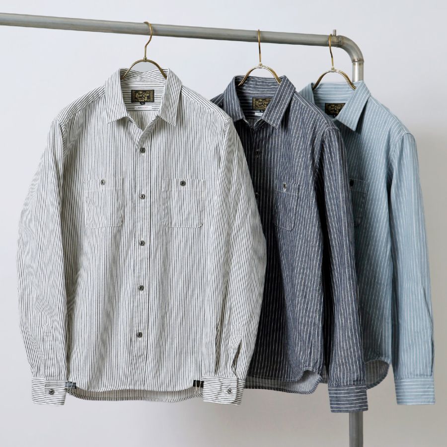 BLUEPORT（ブルーポート）ヒッコリーワークシャツ