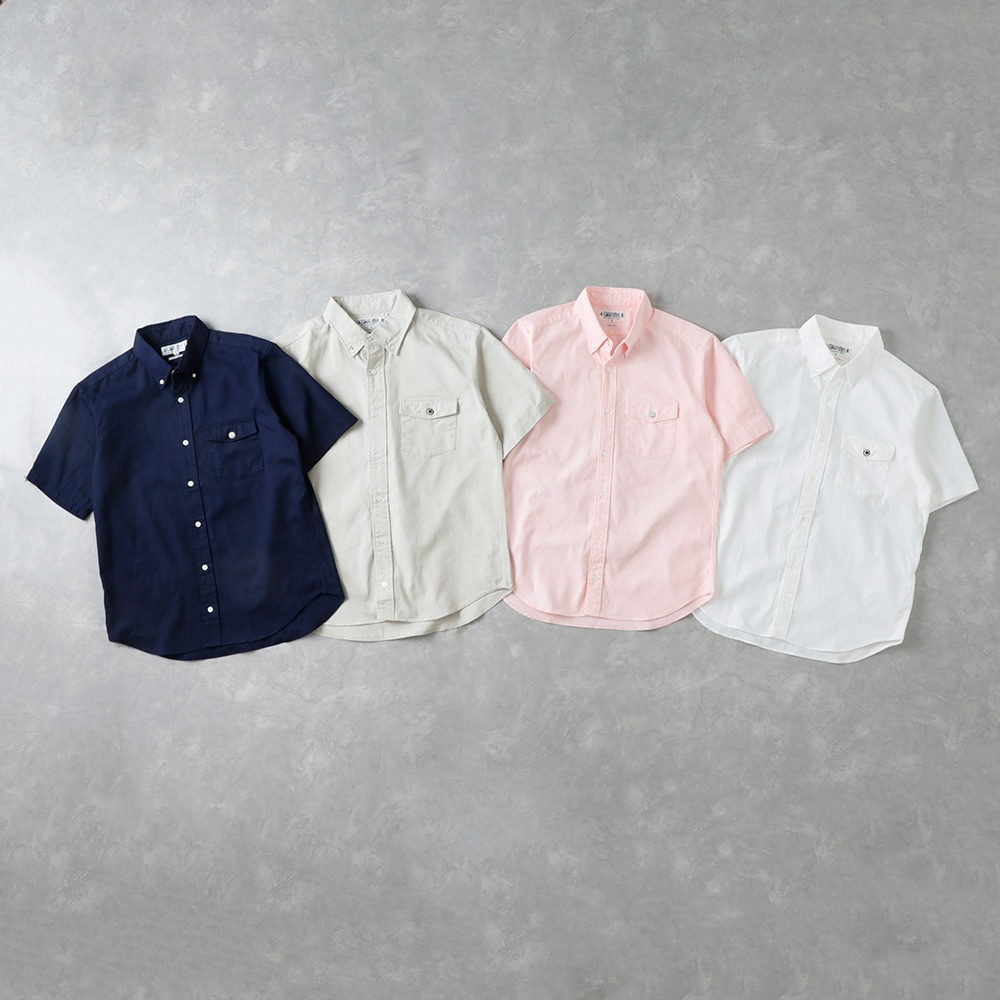 30%OFF！ファミリーSALE！>◇【BLUEPORT】SHORT SLEEVE OX SHIRT国産