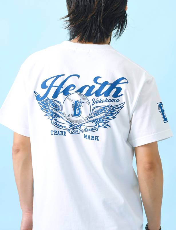 対象アイテム2点お買い上げで10%・3点お買い上げで20%OFF！ HEATH｜横浜DeNAベイスターズ公認ライセンスTシャツ 