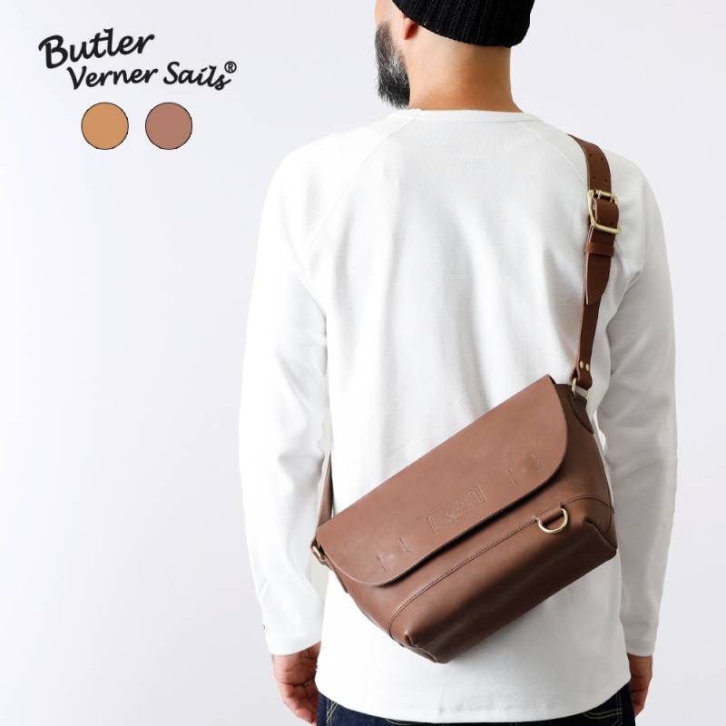 【Butler Verner Sails】TOCHIGI  LEATHER SHOULDER BAG 本ヌメ革ショルダーバッグ