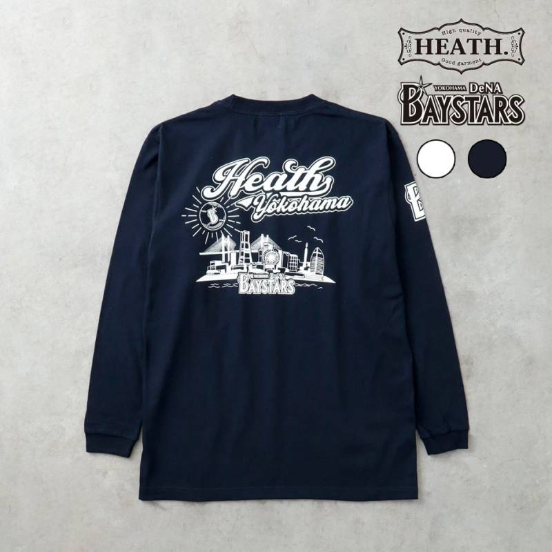 【HEATH】GREAT BALL L/S<br>横浜DeNAベイスターズ公認ライセンス ロンT