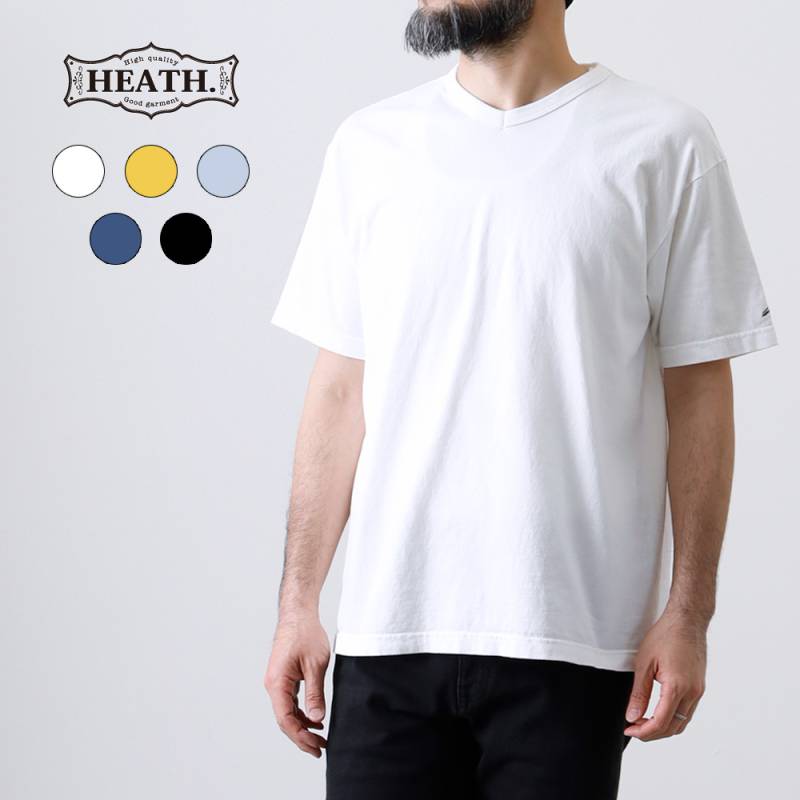 【HEATH】ORIGINAL V NECK TEE国産 オリジナル VネックTシャツ