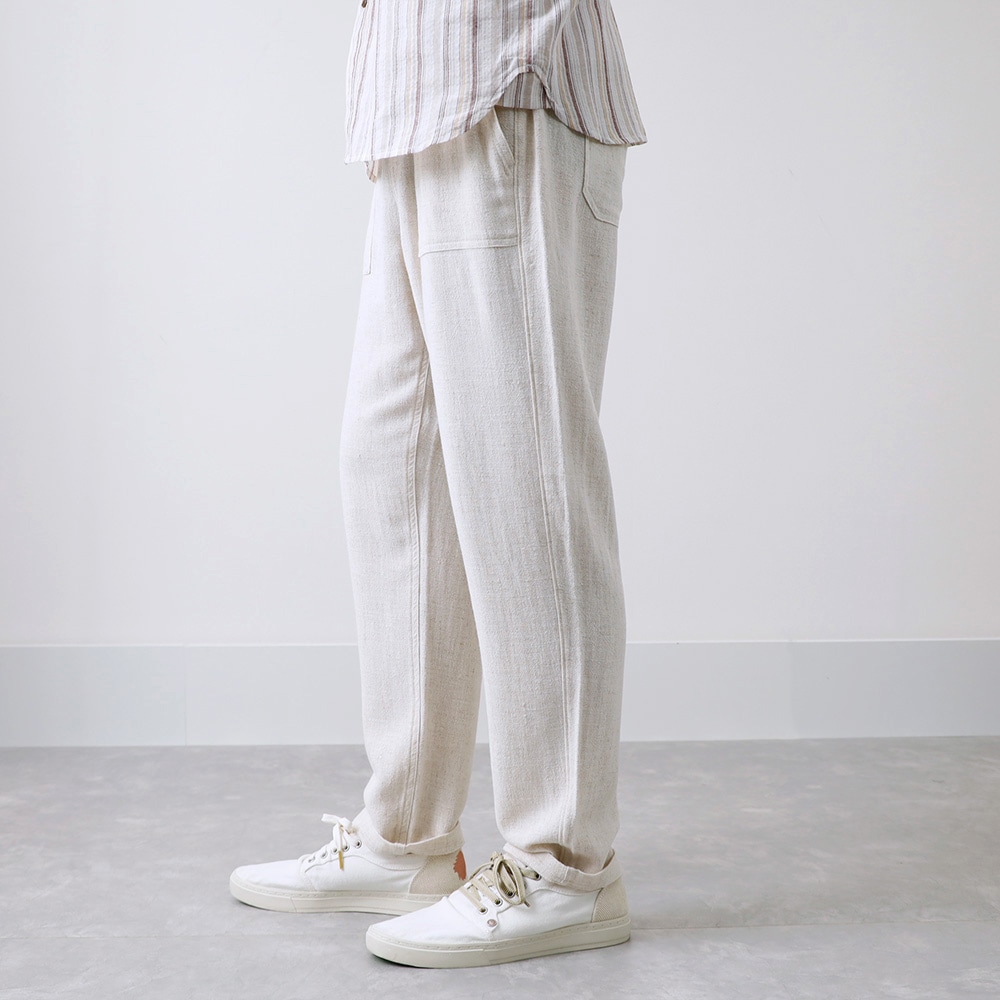YANTOR cotton 46%, linen 54% マックパンツ YANTOR cotton 46%, linen