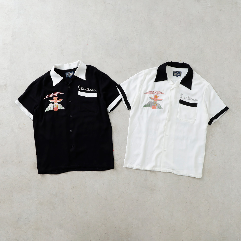 90s vintage embroidery shirt 和　スカシャツ 90s vintage embroidery shirt 和 スカシャツ