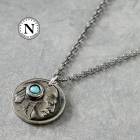 【NORTH WORKS】REAL COIN TURQUOISE NECKLACE リアルコインネックレス 