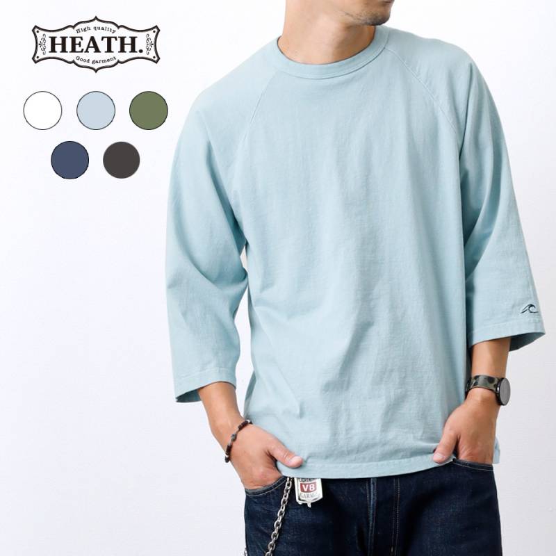 【HEATH】ORIGINAL CREW NECK 3/4 SLEEVE TEE