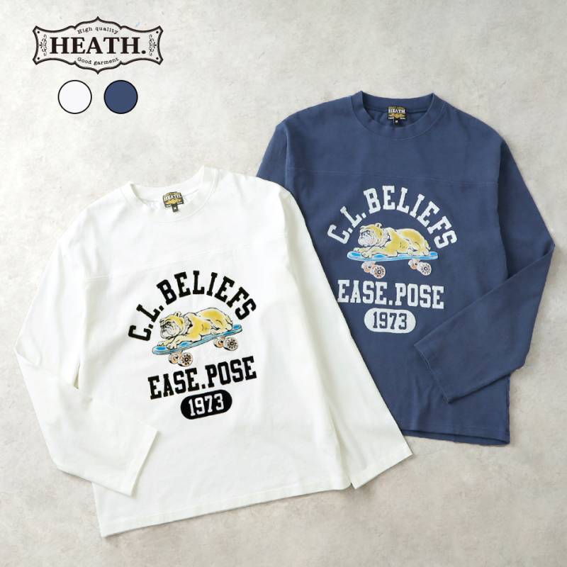 <アウトレット＞売り切り終了アイテムのため20%OFF！◆【HEATH】FOOTBALL TEE “COLLEGE“