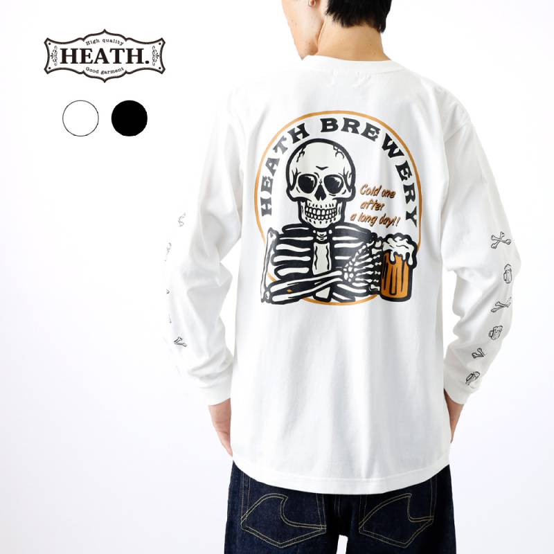 【HEATH】SKULL BEER HEAVY WEIGHT L/S スカルビアー ロンT