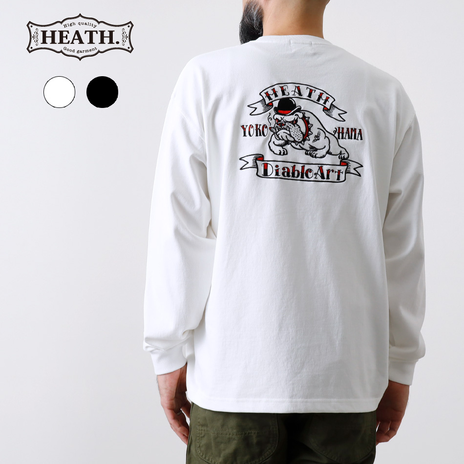 HEATH】Diablo Art BULL DOG TATTOO COLLABO L/Sディアブロアート