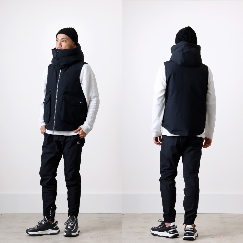 1PIU1UGUALE3 RELAX x +phenix】DOWN VEST WINDSTOPPER PRODUCTS