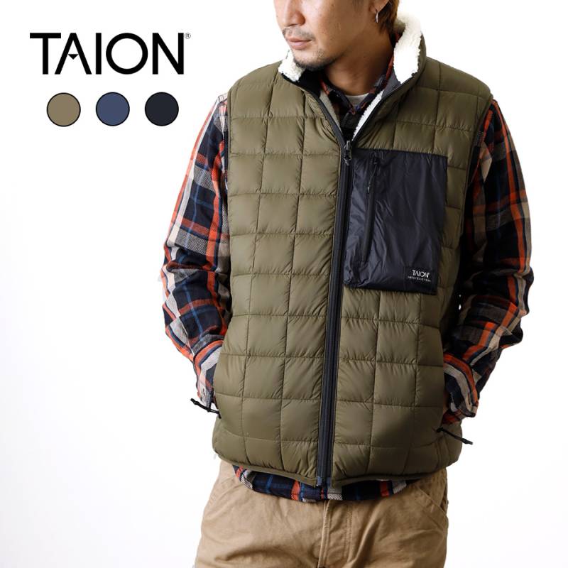 【TAION】MOUNTAIN REVERSIBLE LIGHT DOWN BEST  リバーシブルダウンベスト