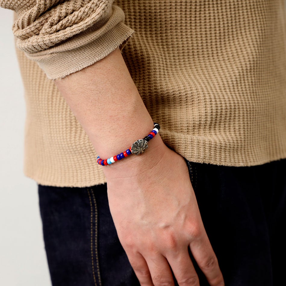 BUTTON WORKS】DIME COIN BEADS BRACELET ビーズコンチョ
