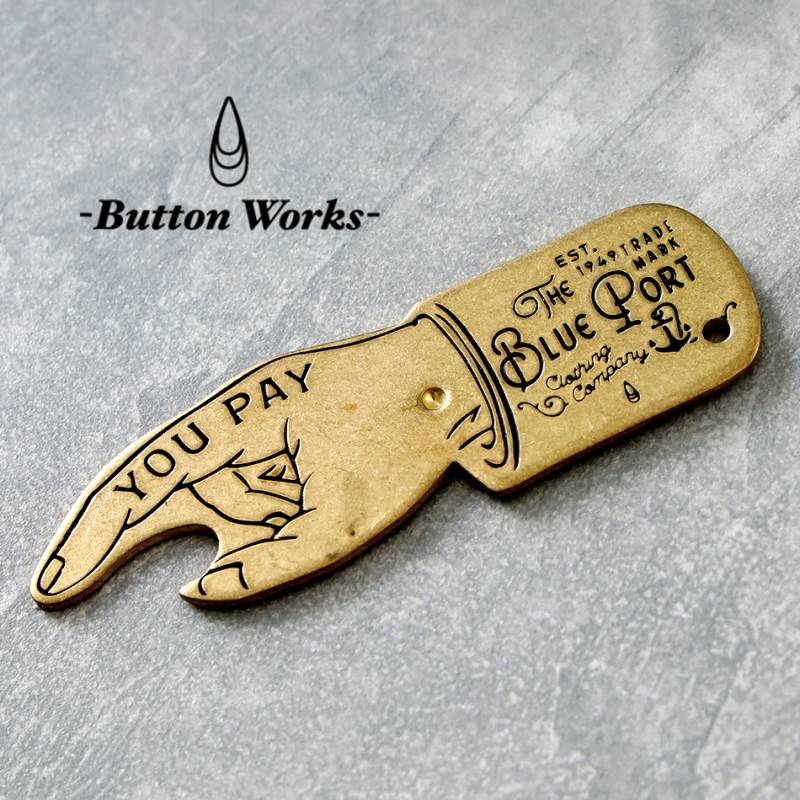 【BUTTON WORKS】YOU PAY KEY HOLDER 別注 キーホルダー