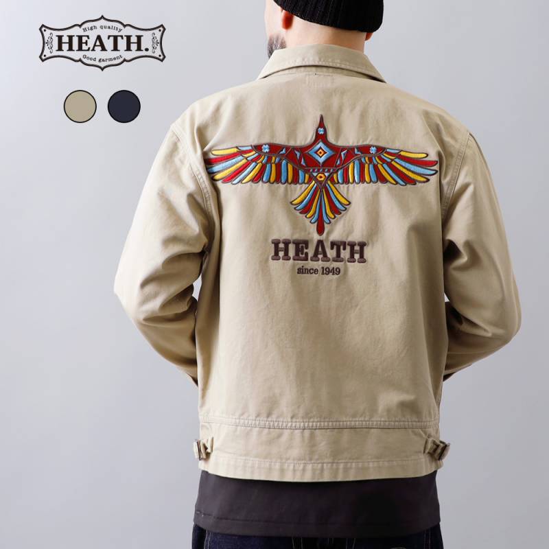 【HEATH】EMBROIDERY FARMERS JACKET  刺繍 ファーマーズジャケット 